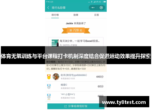 体育无氧训练与平台课程打卡机制深度结合促进运动效果提升探索